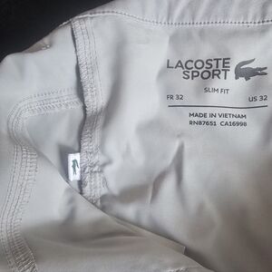 Lacoste Sport Slim Fit Light Gray Golf Pants